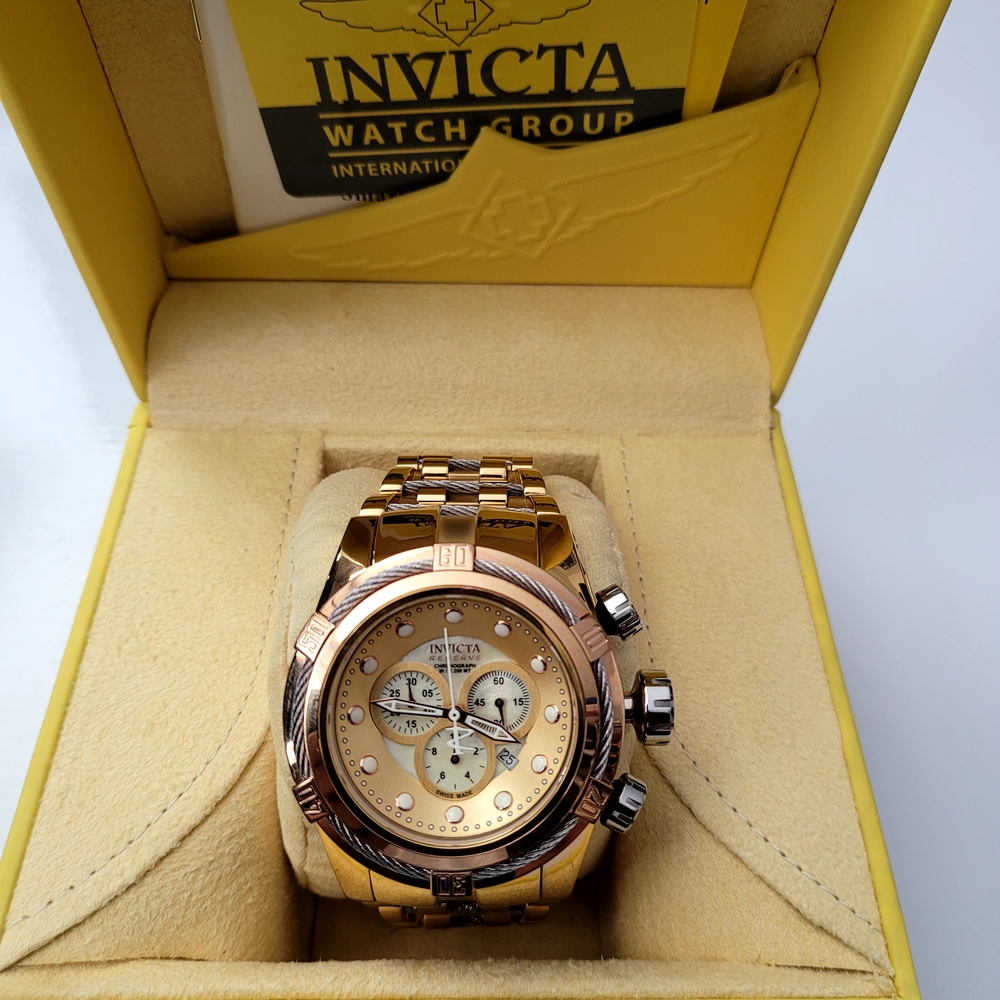 Invicta Reserve Bolt Zeus Swiss Ronda 5040.D Caliber Men's Watch Mother of Pearl